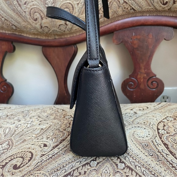 Kate Spade Laurel Way Mini Alisanne Crossbody Bag Black Saffiano Leather - Picture 9 of 15
